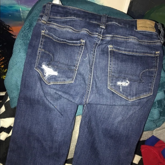 AE ripped jeans size 0 - Picture 2 of 3